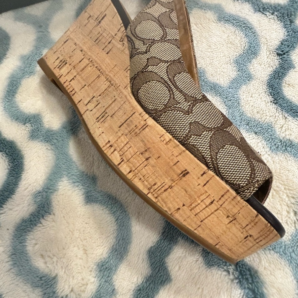 Coach Chestnut Slingback Heels - Picture 4 of 12